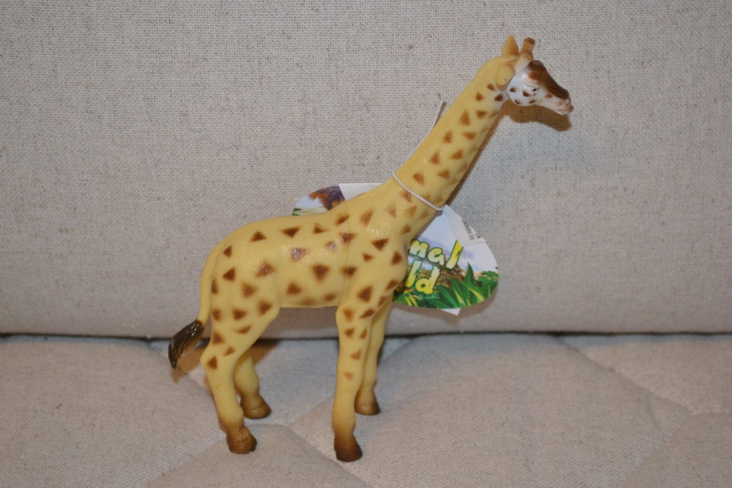 Giraff 13cm Djur Mjuk Plast Ny