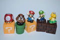 5st Mario Luigi Goomba mm Tegelstenar, Block, rör (Super Mario) 5,5cm Ny