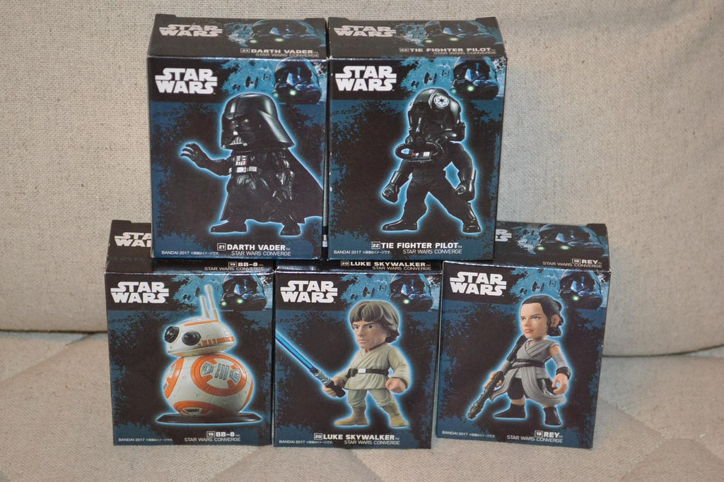 5st Star Wars Figurer (BB-8, Rey, Luke Skywalker, Darth Vader) 5cm Ny