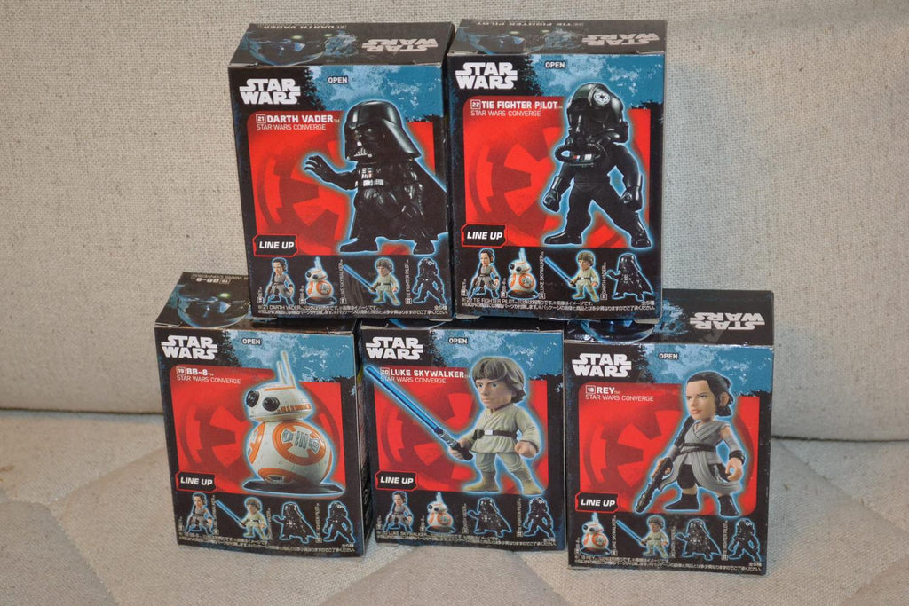 5st Star Wars Figurer (BB-8, Rey, Luke Skywalker, Darth Vader) 5cm Ny