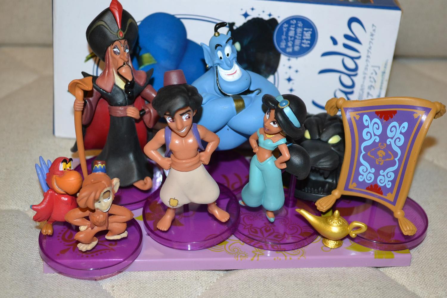 9st Aladdin Figurer Story.04 Japan Disney 2-7cm Ny