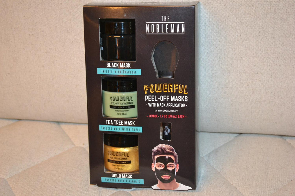 3st Peel-Off Masks The Nobleman Borste Ansiktsmask (Black, Guld, Grön) Ny