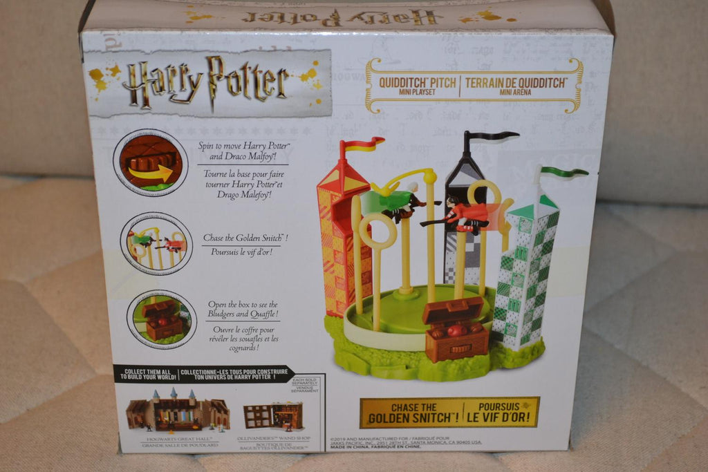 Quidditch Pitch Mini Playset Harry Potter Jakks 2st Figurer 3/11cm Ny