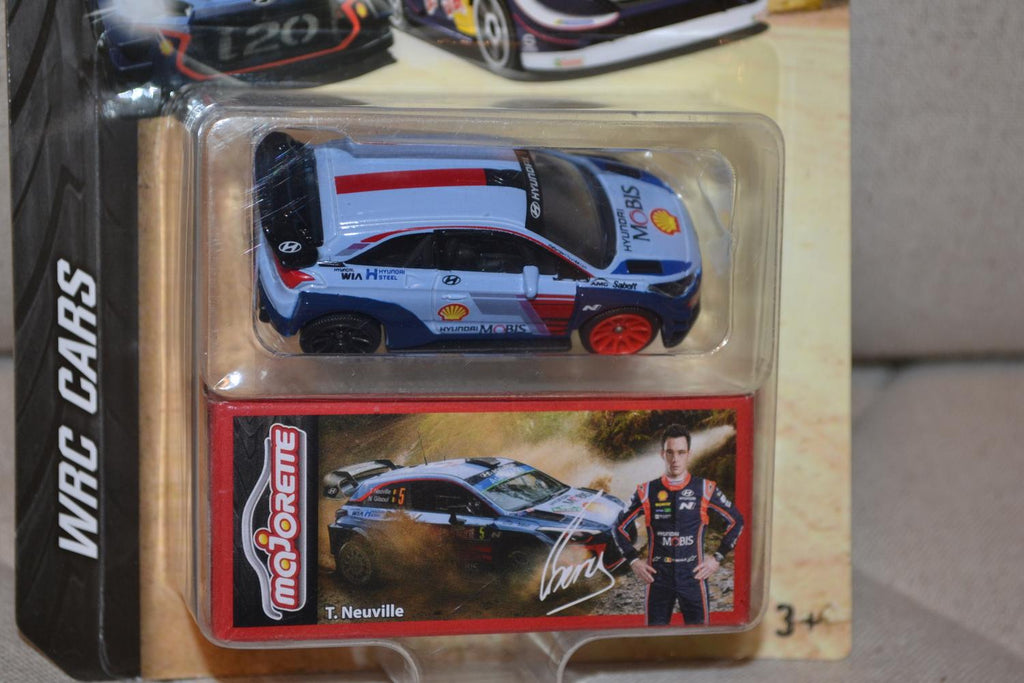 Hyundai i20 Coupe WRC Rally T Neuville 1:64 Majorette 7cm Ny