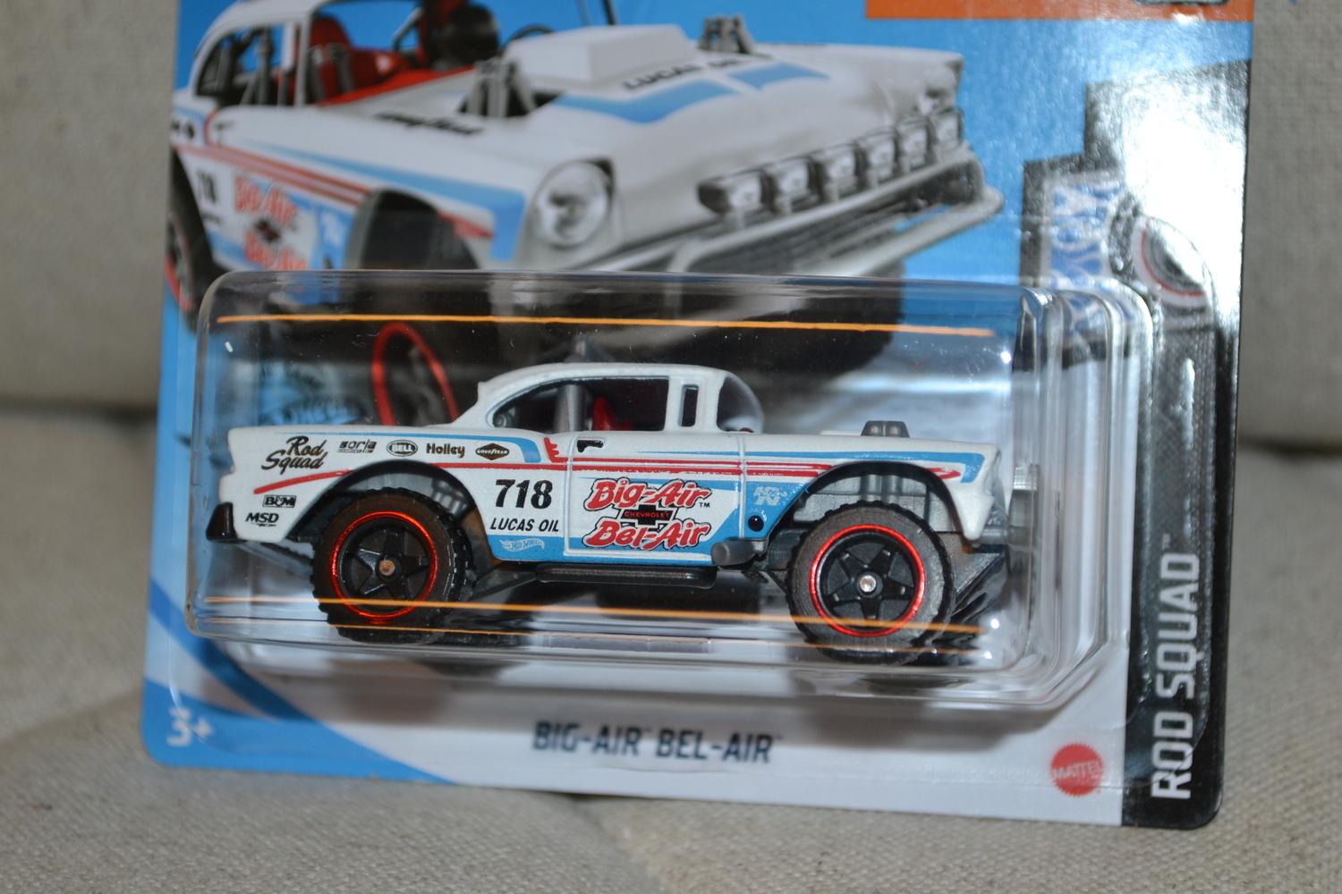 Big-Air Bel-Air Vit 1:64 Hot Wheels 2020 7cm Ny