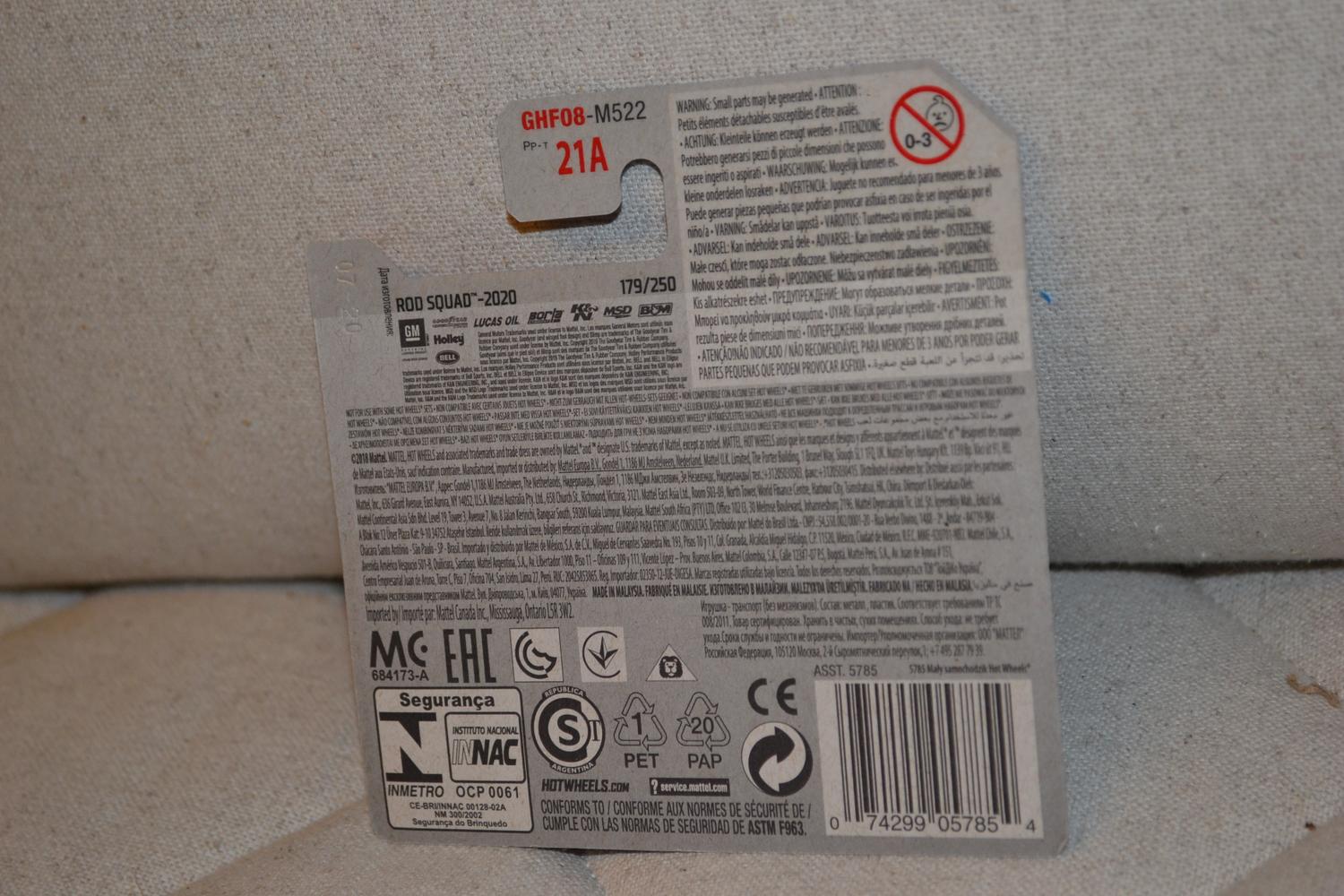 Big-Air Bel-Air Vit 1:64 Hot Wheels 2020 7cm Ny