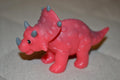 Triceratops Rosa Klämbar Dinosaurie 10cm Ny