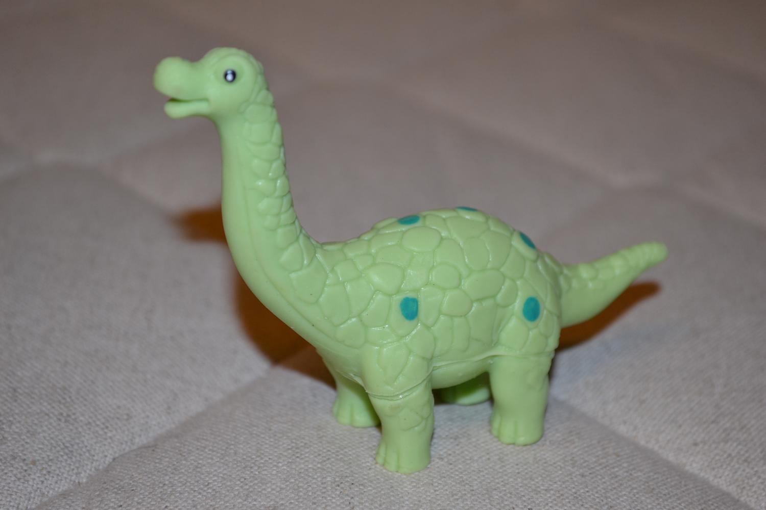 Brachiosaurus Lång Hals Grön Klämbar Dinosaurie 10cm Ny