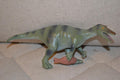 Velociraptor m. Fisk Ljusgrön Dinosaurie 17cm Ny