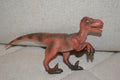 Velociraptor Röd Dinosaurie 16cm Ny
