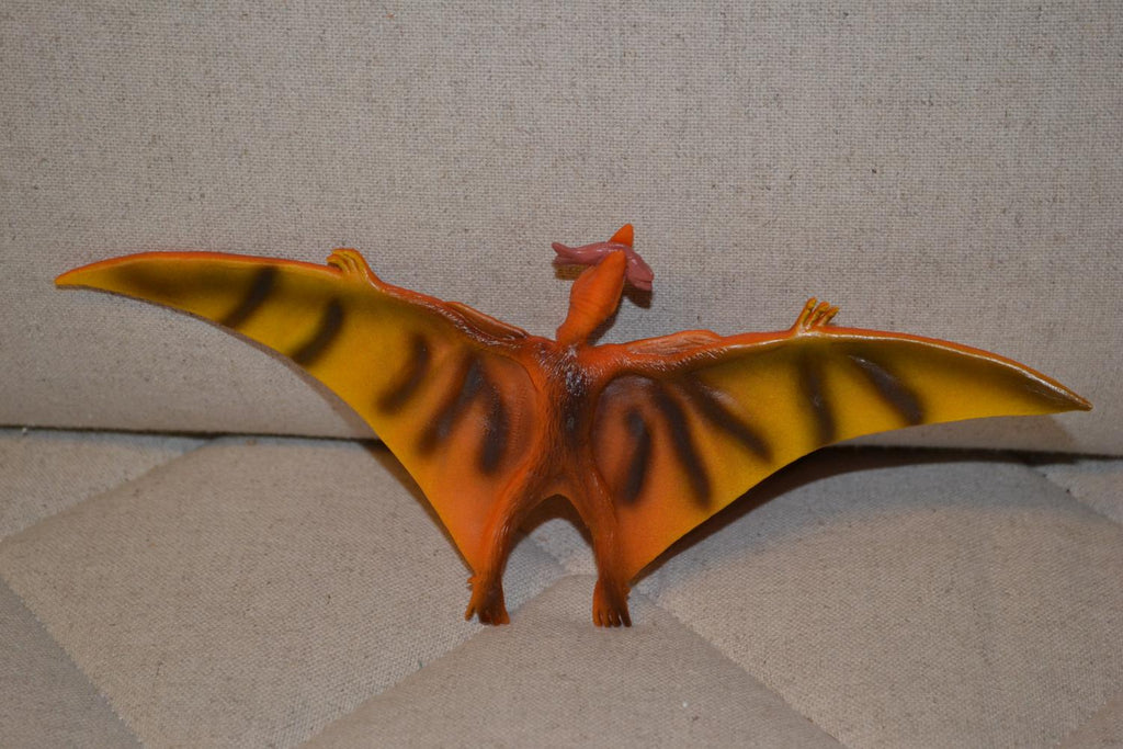 Pterandon m. Fisk Flygande Dinosaurie 23cm Ny