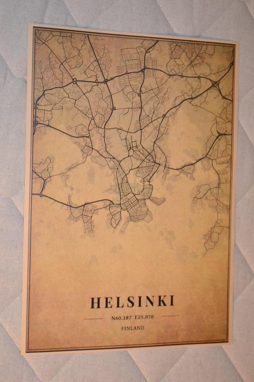 Helsinki Helsingfors Finland Vintage Poster Affisch 30*42cm Ny