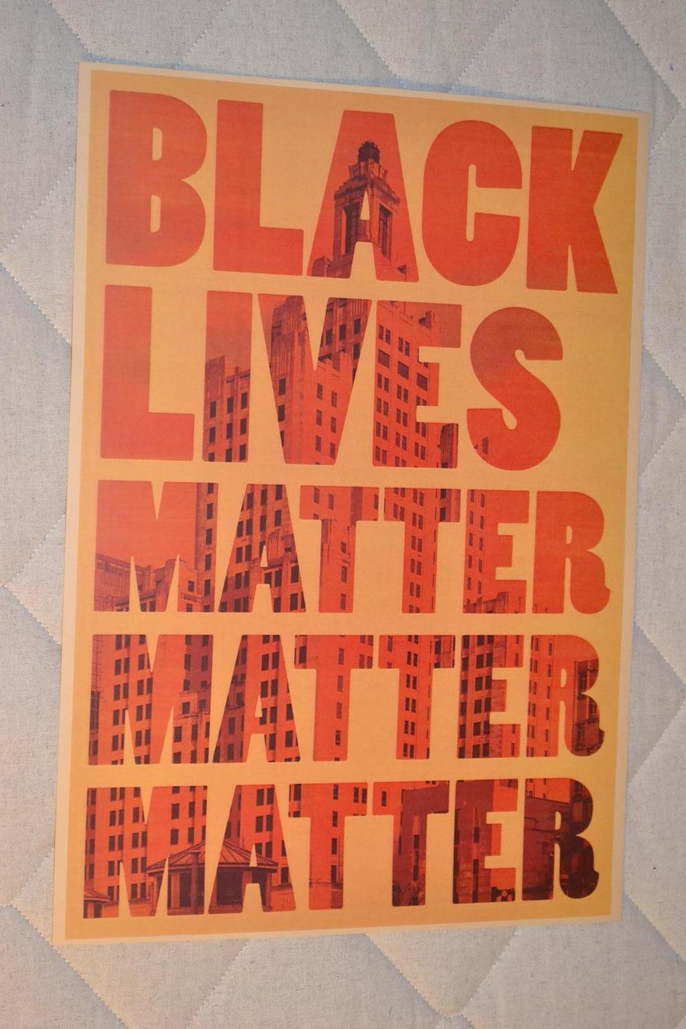 Black Lives Matter Matter Matter Poster Affisch 30*42cm Ny