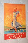 Sommarbyen Oslo Norge Poster Affisch 30*42cm Ny