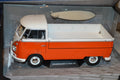 Volkswagen T1 Pickup Buss Orange Öppen 1950 1:18 Solido 23cm Ny