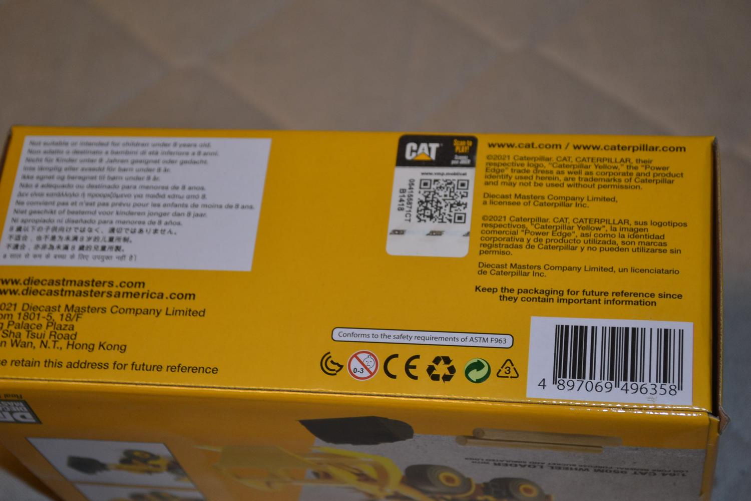 Hjullastare Caterpillar CAT950M 1:64 DM-Models 15cm (Metall hög kvalitet) Ny