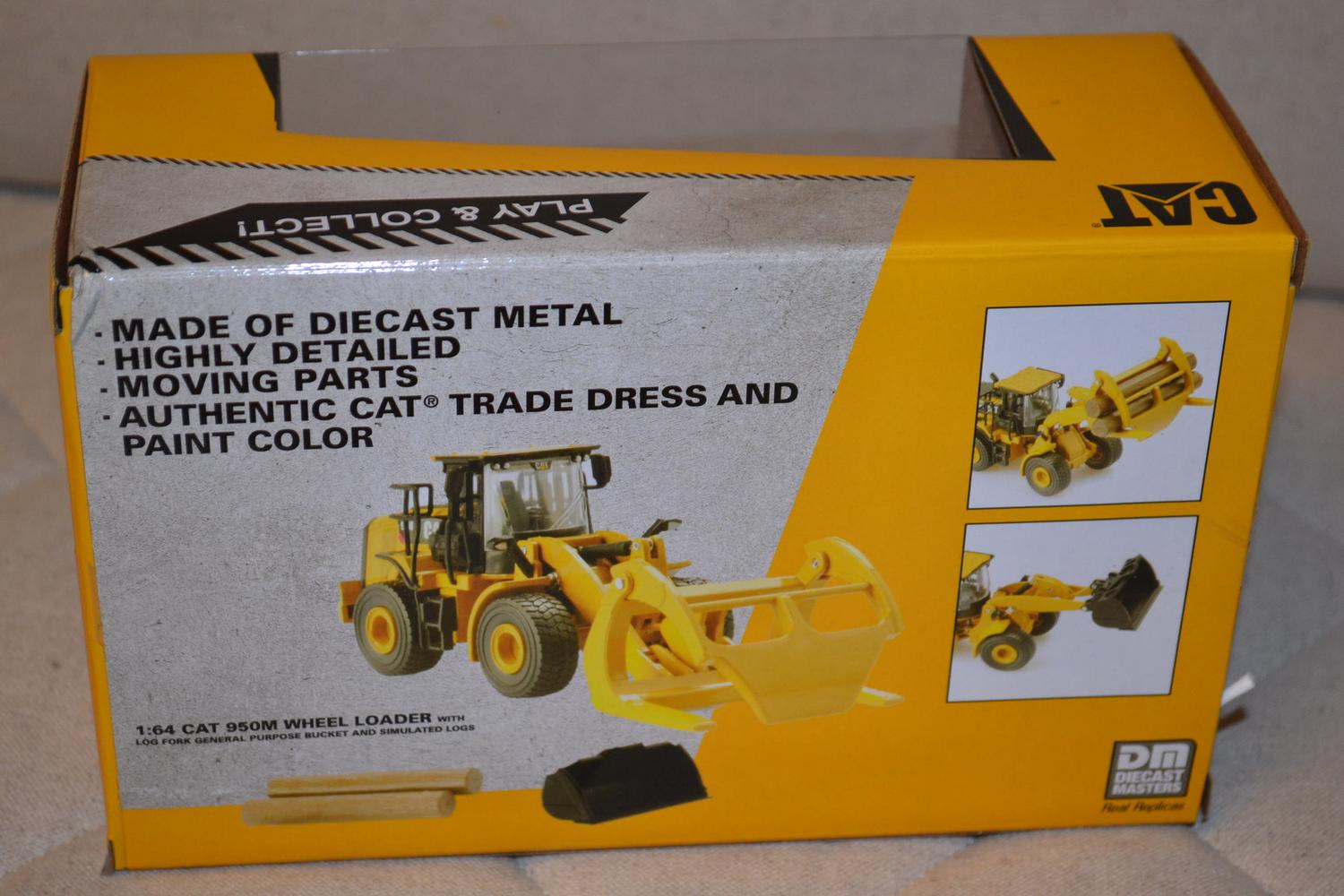 Hjullastare Caterpillar CAT950M 1:64 DM-Models 15cm (Metall hög kvalitet) Ny