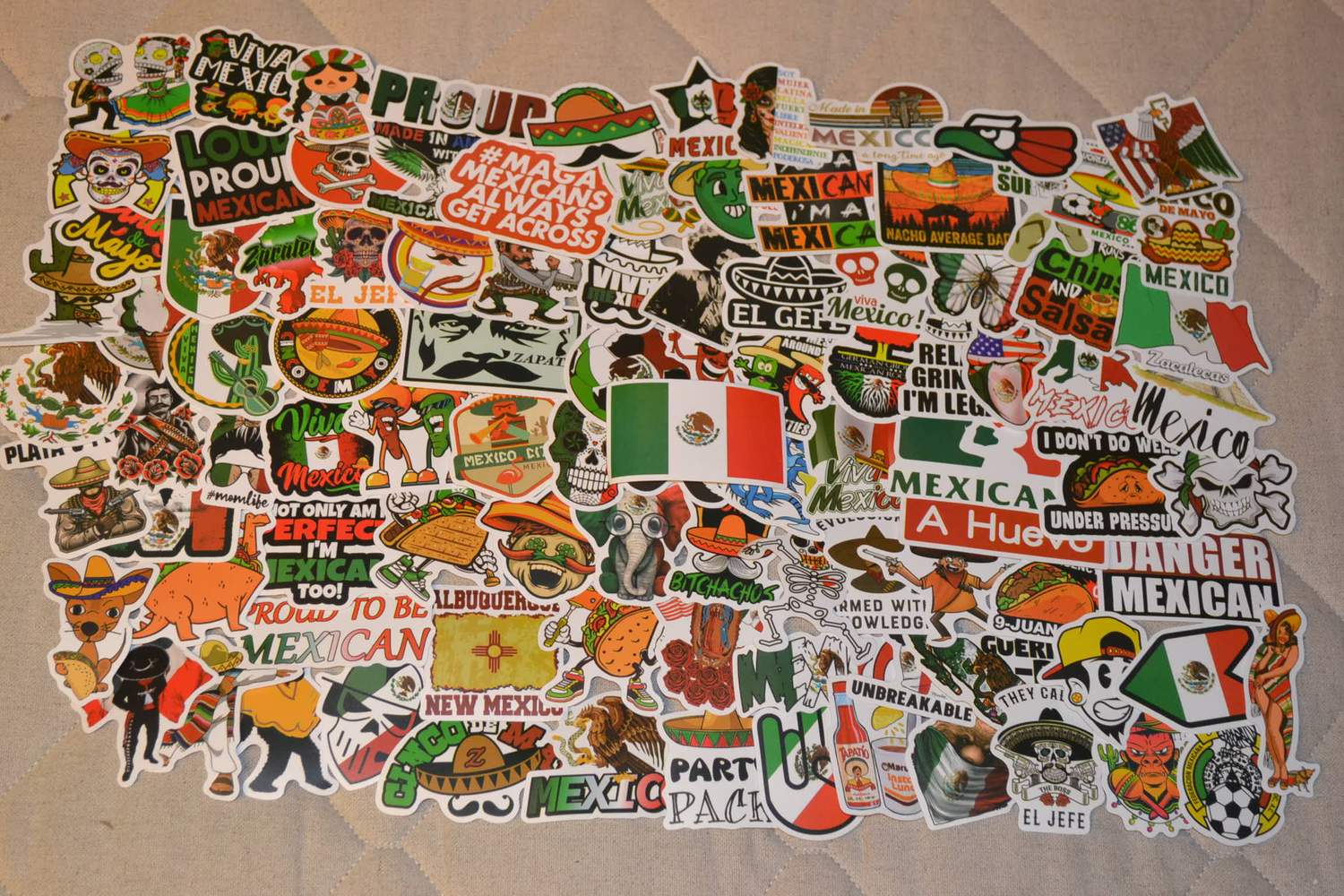 Mexico 100st Klistermärken Stickers 7-4cm Ny