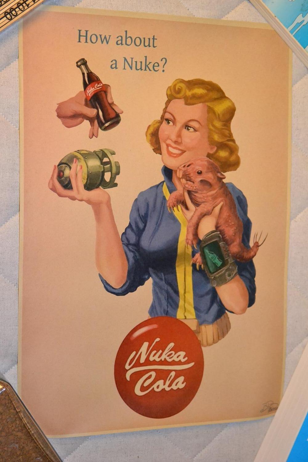 How About a Nuke Reklam Fallout Nuka Cola Poster Affisch 42*30cm Ny