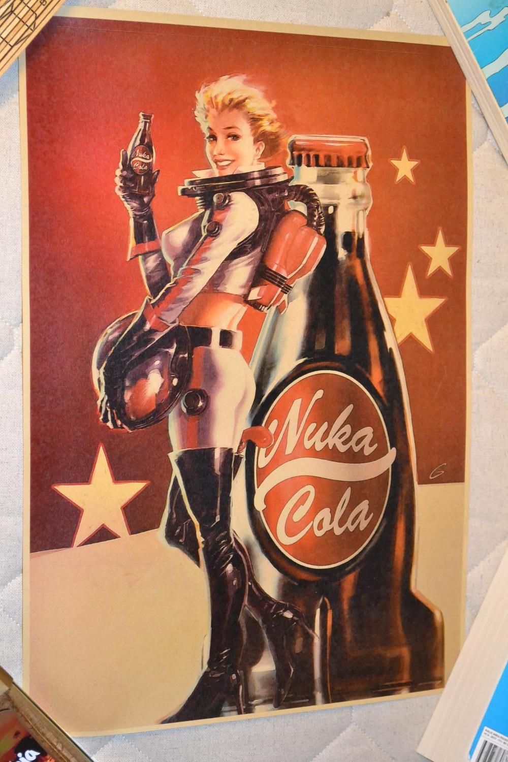 Nuka Cola Reklam Space Age Fallout Poster Affisch 42*30cm Ny