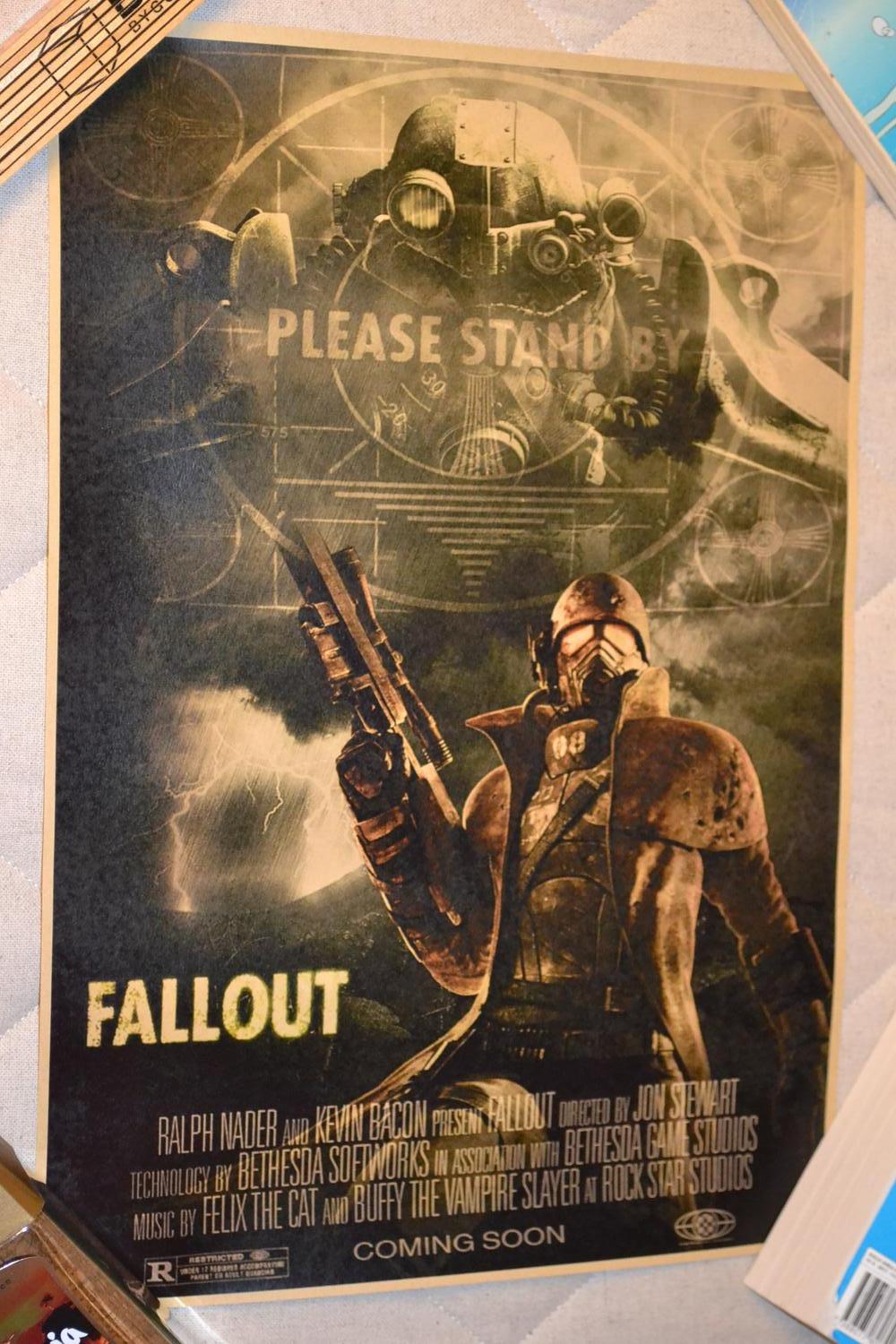 Please Stand By Fallout Poster Affisch 42*30cm Ny