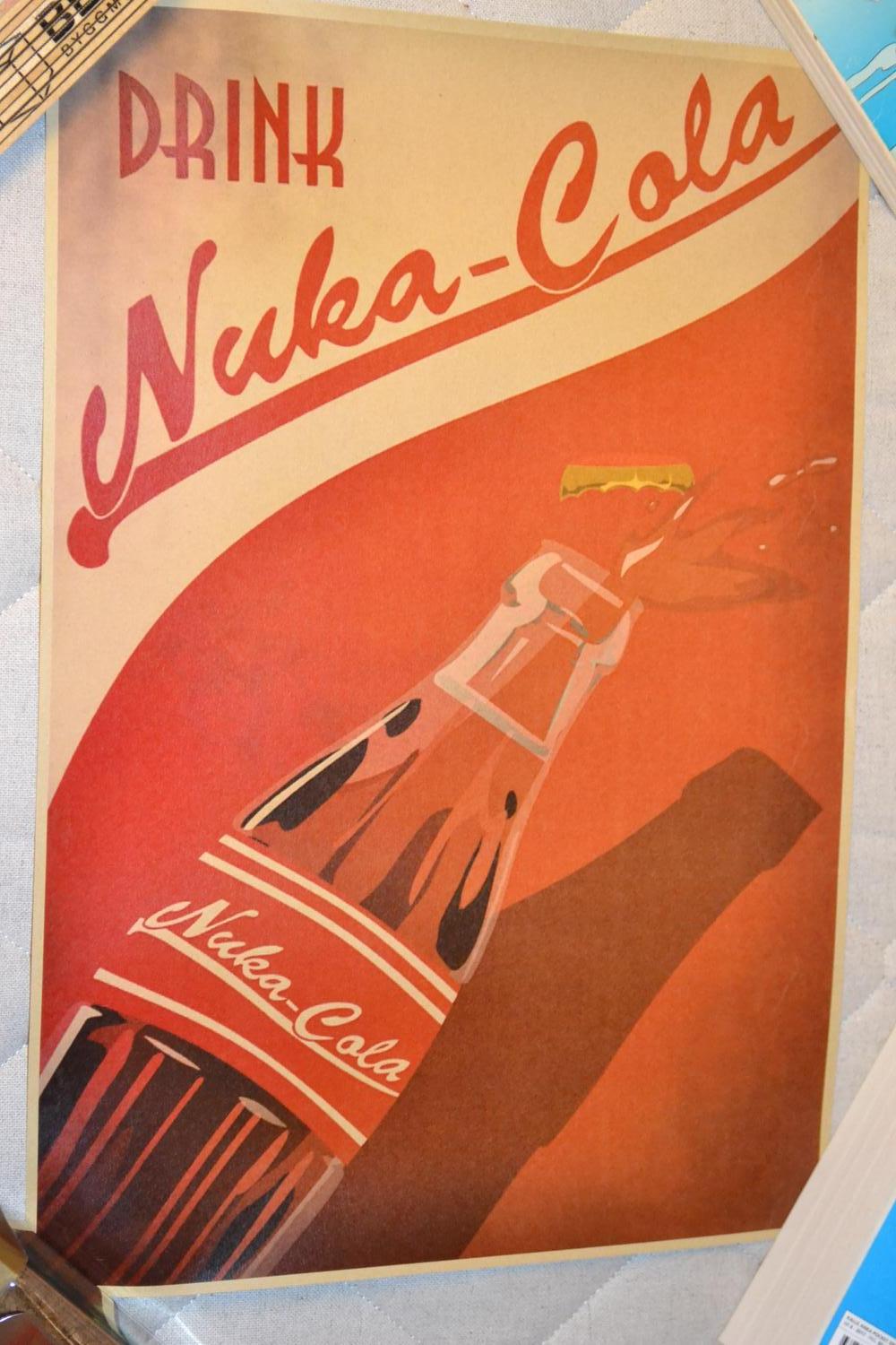 Drink Nuka Cola Reklam Stilren Fallout Poster Affisch 42*30cm Ny