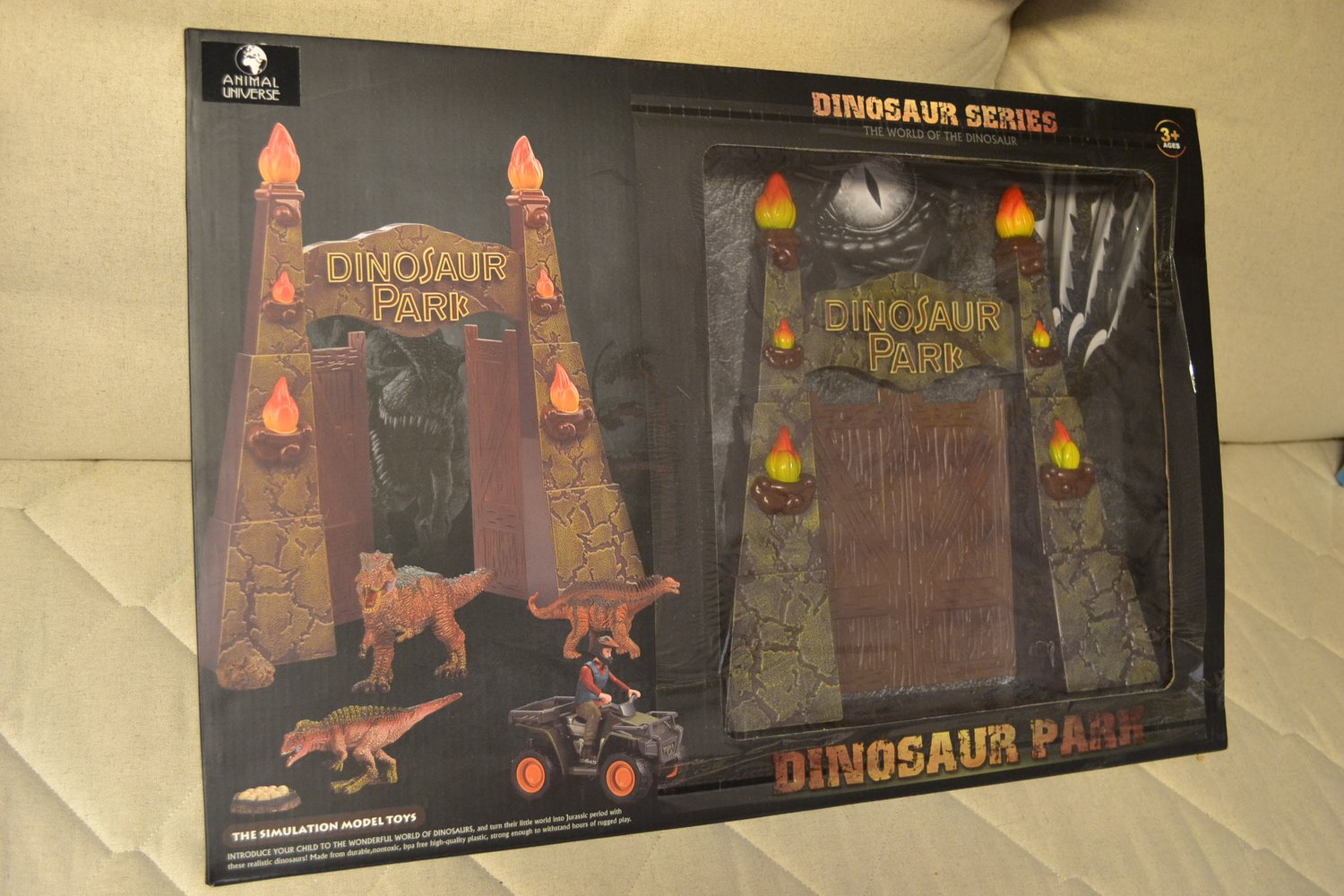 Lekset Port Dinosaurie Park Tillbehör Dinosaurier Animal Universe 13-30cm Ny