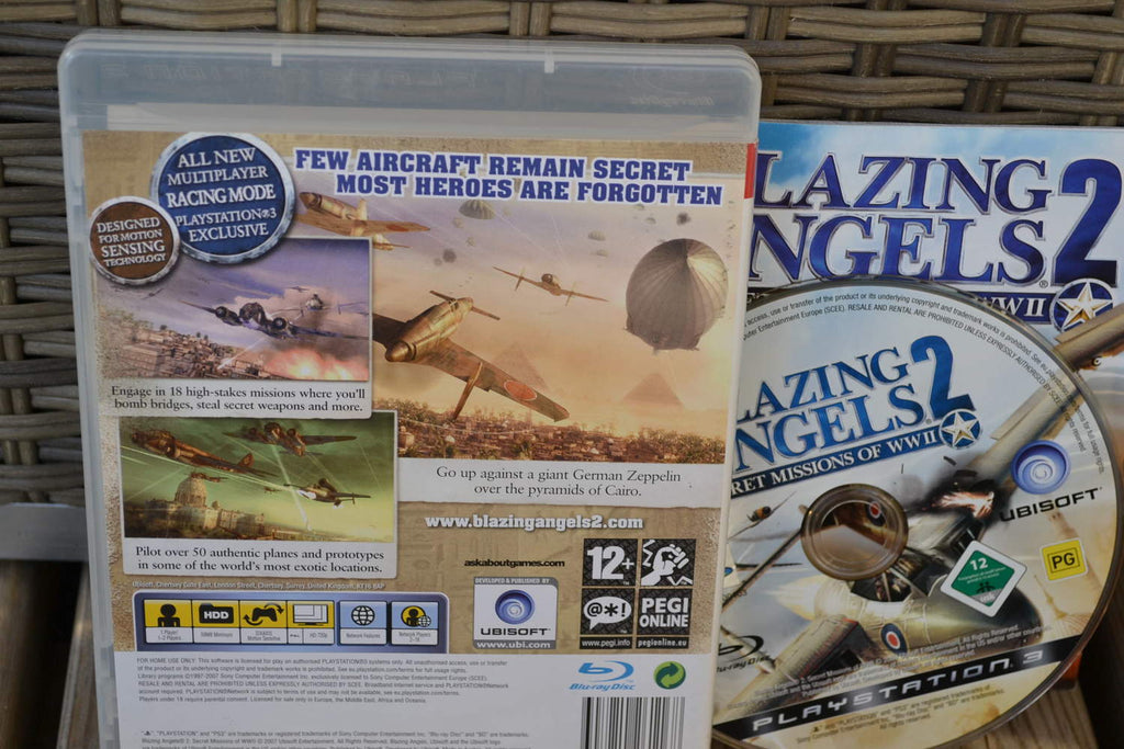 Blazing Angels 2 Secret Missions of WW2 PS3 Playstation 3 Komplett Fint Skick