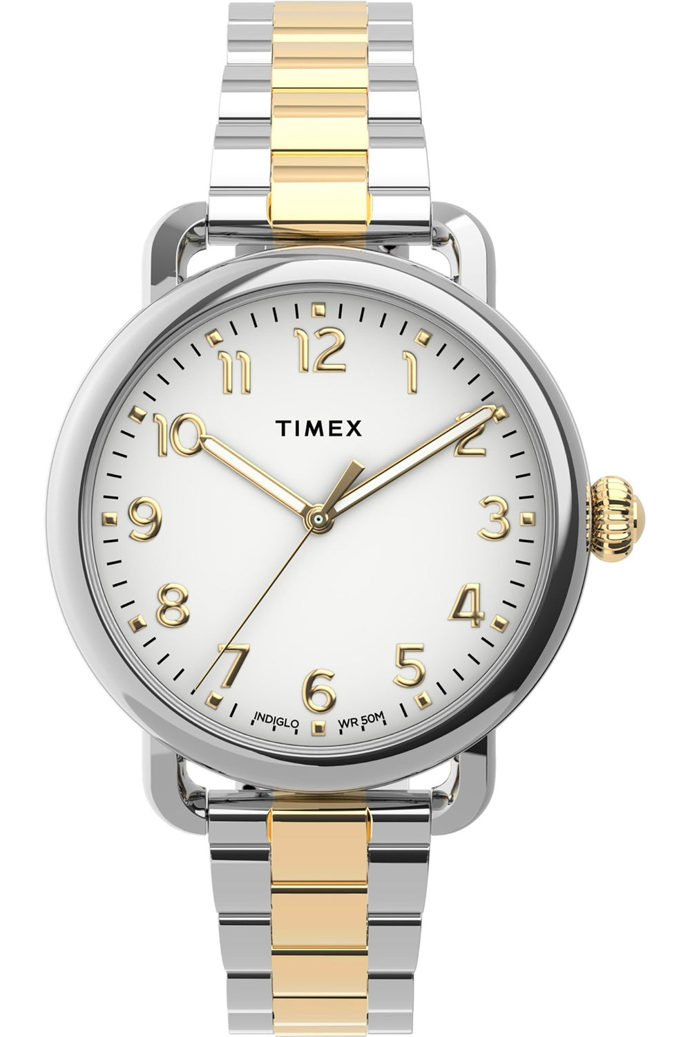 Timex Armbandsur Klocka Metall Silver/Guld 34mm TW2U13800 Ny