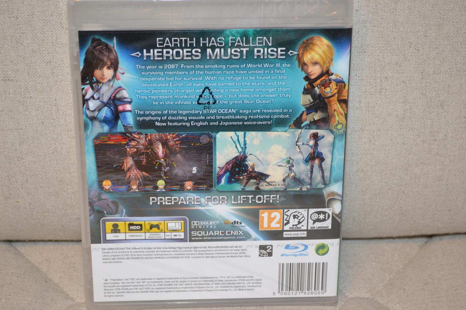 Star Ocean: The Last Hope PS3 Playstation 3 Ny Inplastad