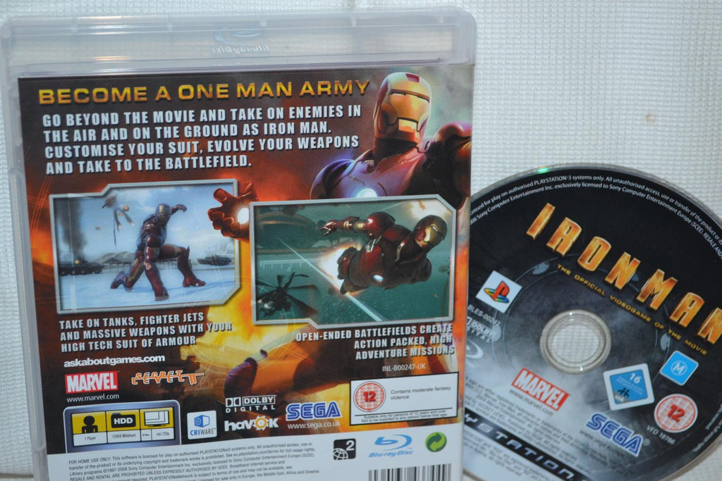 Iron Man PS3 Playstation 3 Fint Skick
