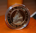 RMS Titanic 1912 White Star Line Mynt USA Guldplätering 4cm Ny