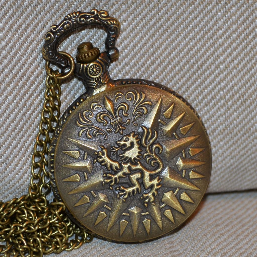 Lannister Lejon fr. Game of Thrones Fickur Brons Klocka Hals