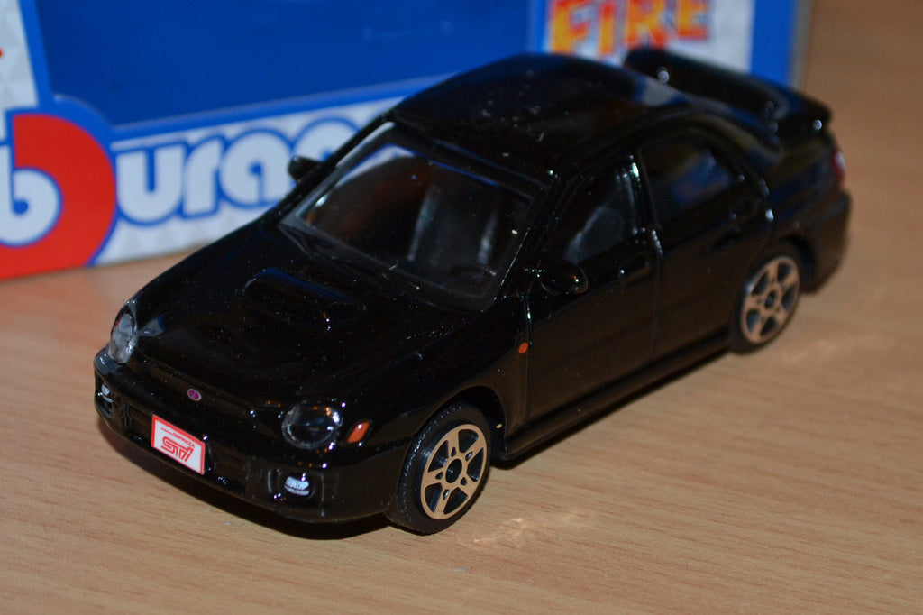 Subaru Impreza Svart 1:43 Burago Bburago Ny