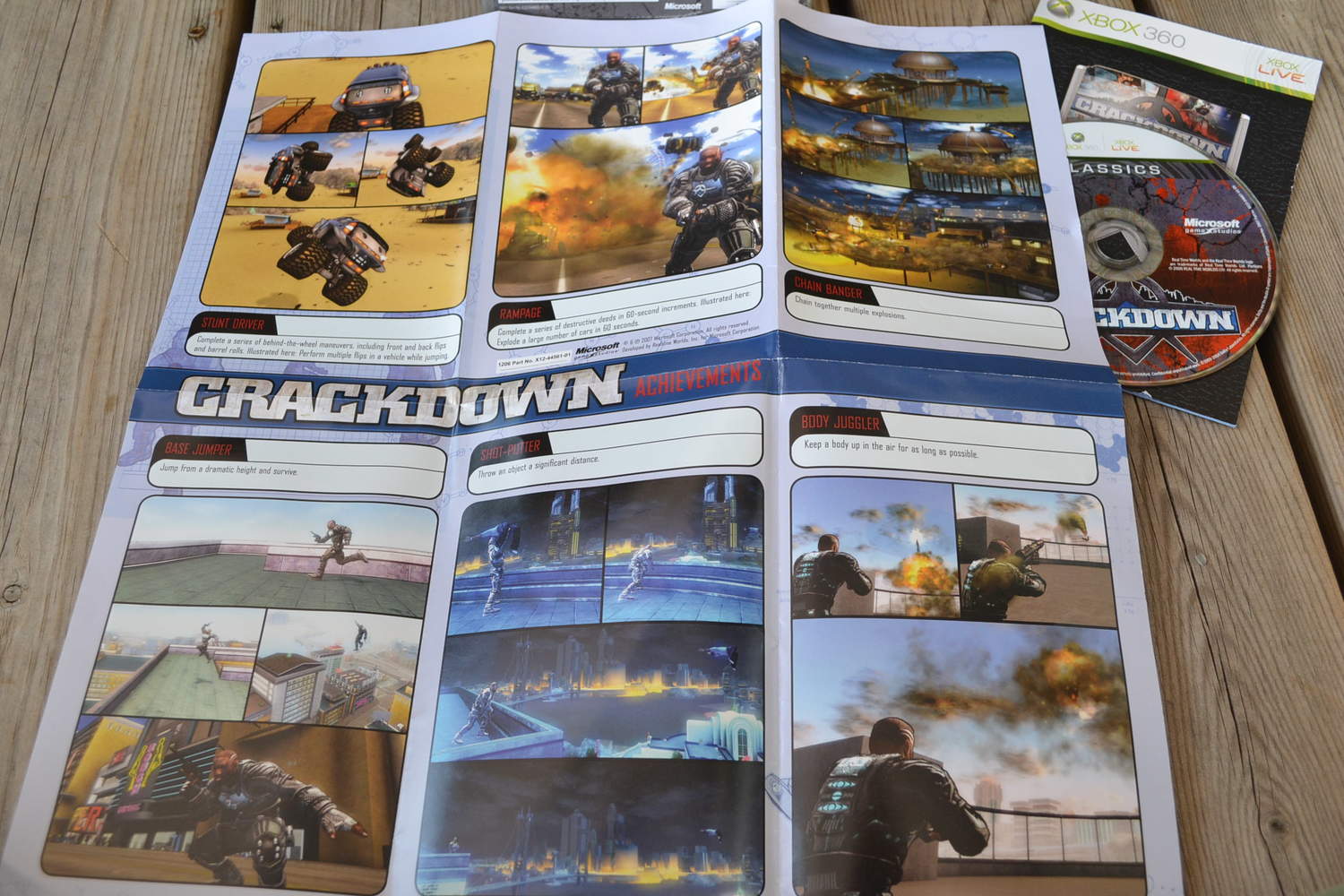 Crackdown m. Karta Xbox 360 Komplett Fint Skick