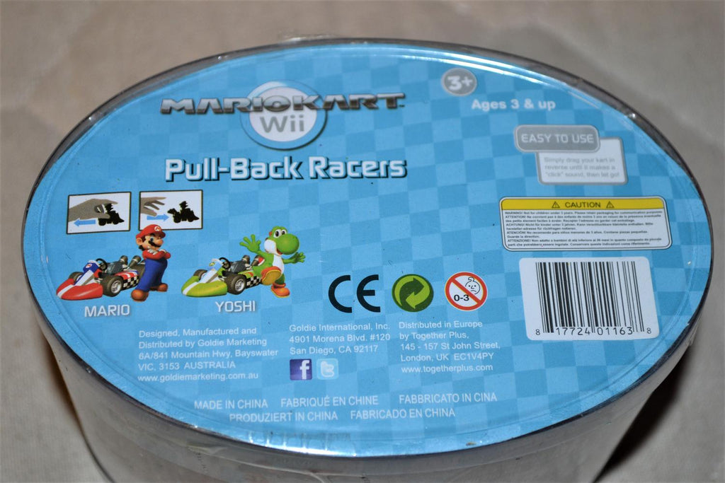 Toad Mario Kart Wii Stor 12cm Goldie Nintendo Pullback Ny