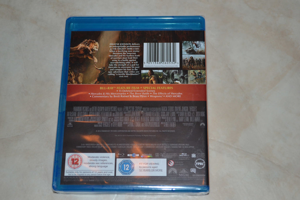 Hercules m. Dwayne Johnson (2014) Film Bluray Nyskick