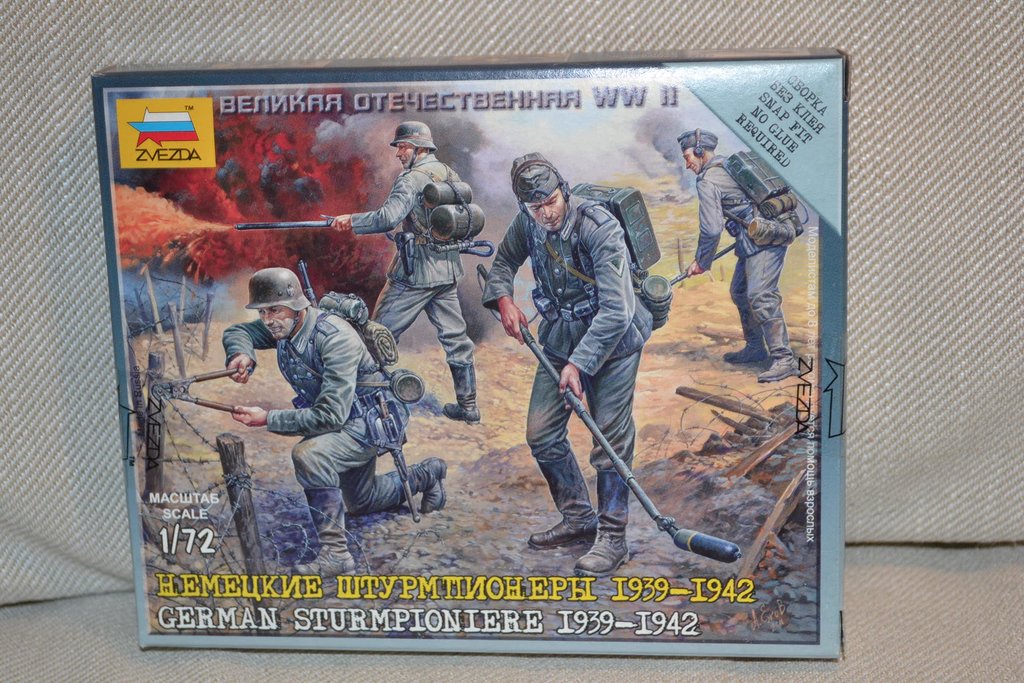 German Sturmpioniere 1:72 Zvezda (ZV6110) 8st Figurer + Till