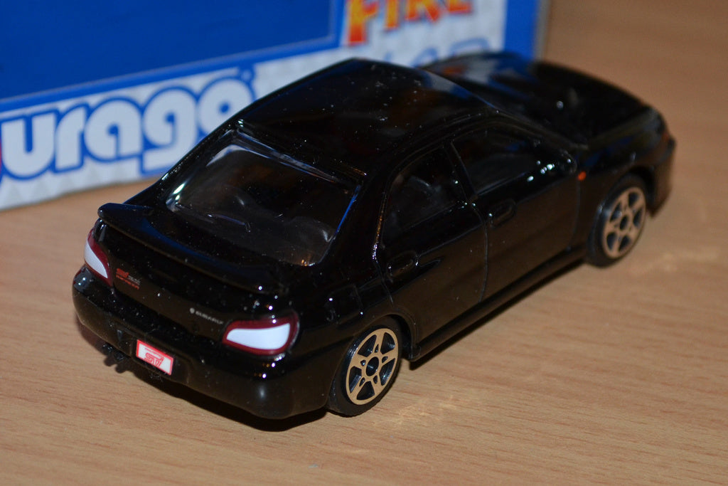 Subaru Impreza Svart 1:43 Burago Bburago Ny