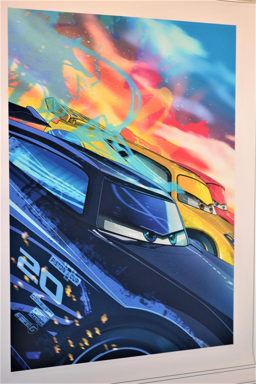 Jackson Storm fr Bilar 3 m. Cruz McQueen Canvas 30*42cm A3 Ny