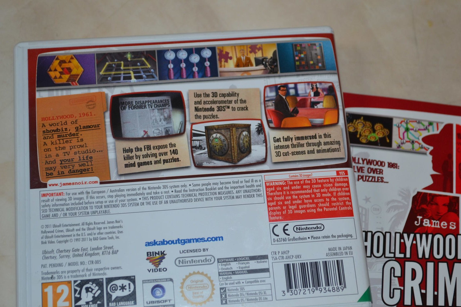 James Noirs Hollywood Crimes 3DS Nintendo Komplett Fint Skick