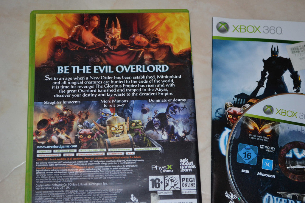 Overlord 2 Xbox 360 Komplett Fint Skick