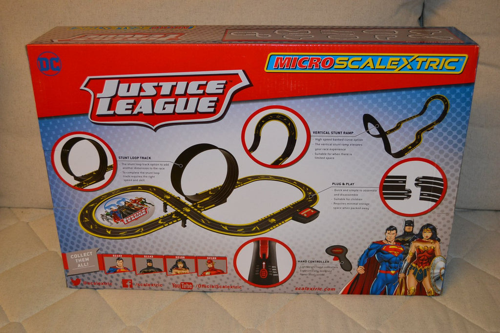 Micro Justice League DC Scalextric 1:64 Bilbana Batman & Superman G1144 Ny