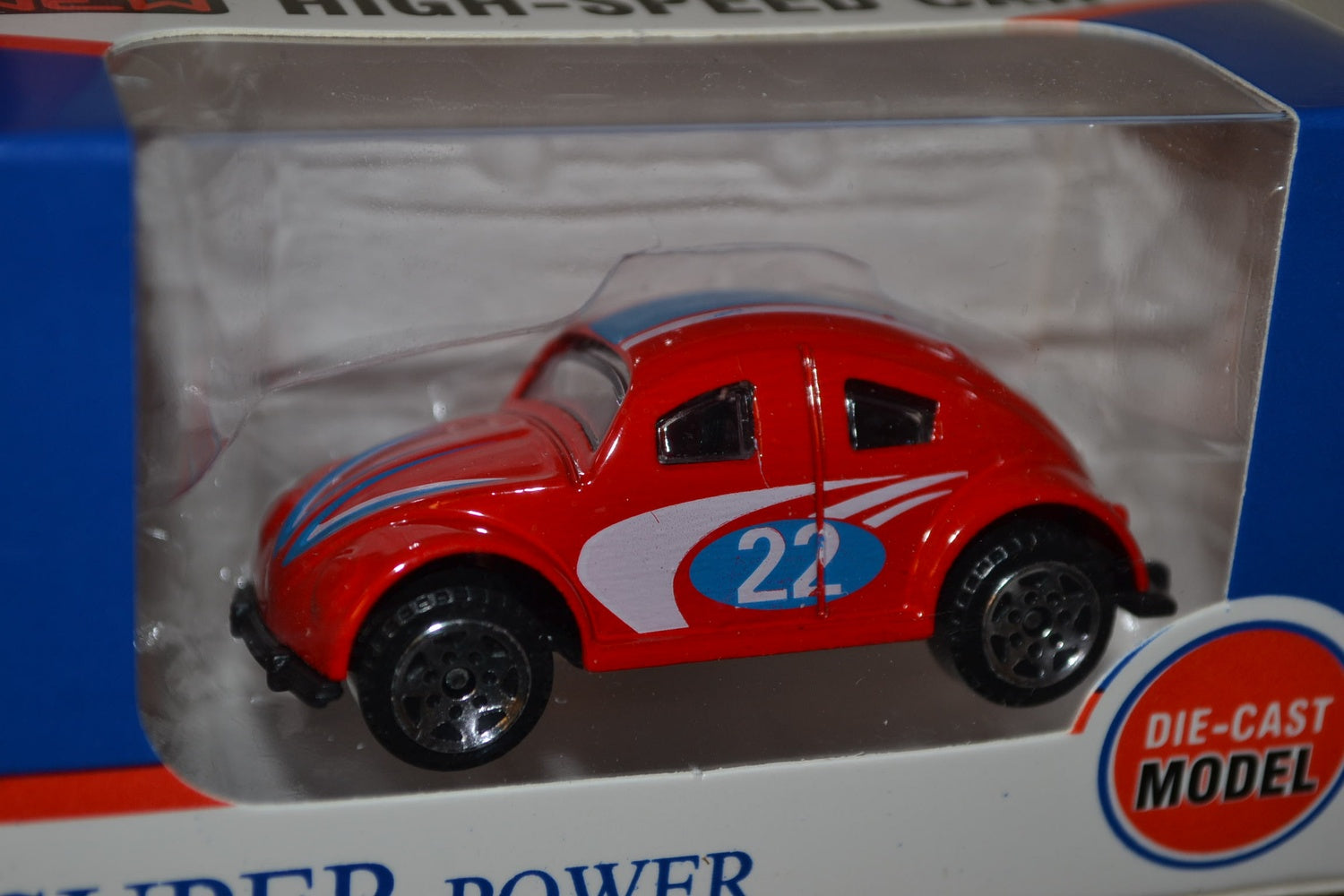 Röd Beach Buggy Bil 5cm 1:64 Superpower Ny