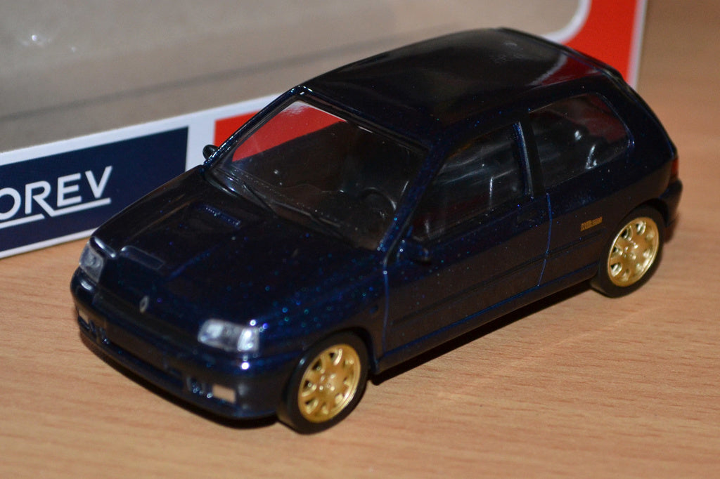 Renault Clio Williams 1993 Mörkblå 1:43 Norev Youngtimers (Jet Car) Ny