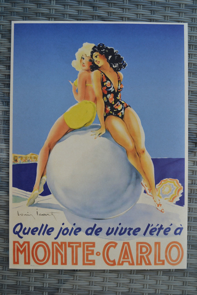 Monte-Carlo Resor Reklam Poster Affisch 42*30cm Ny