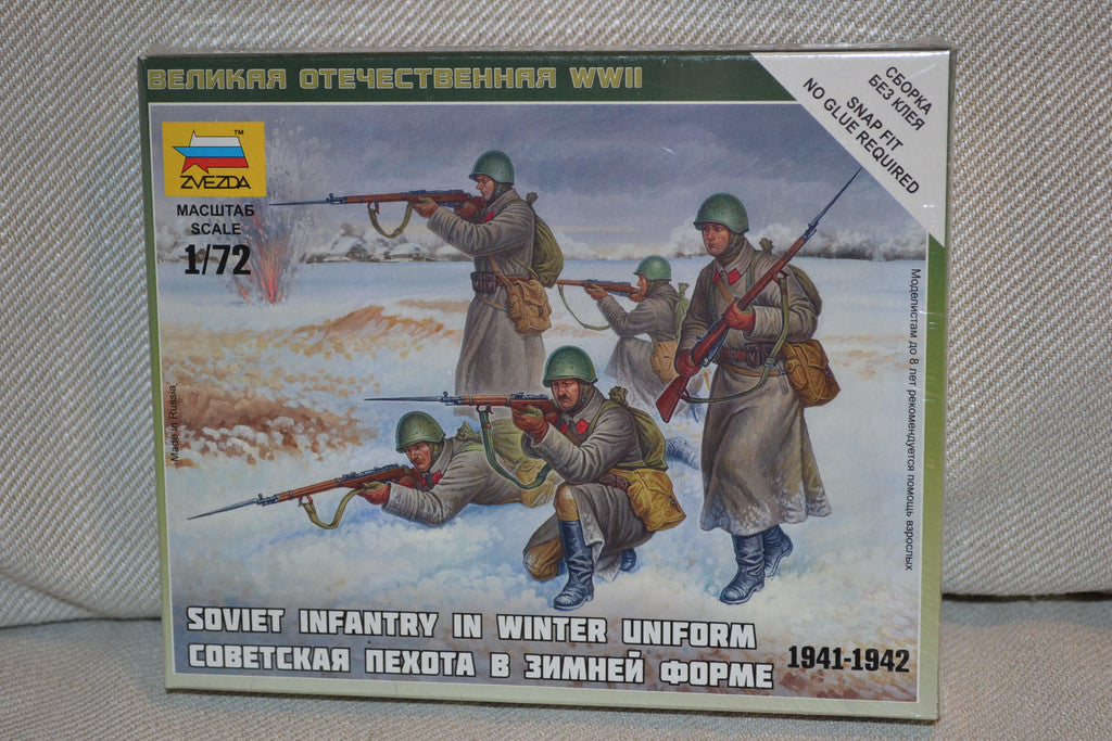 Soviet Infantry WWII Winter Uniform 1:72 Zvezda (ZV6197) 5st