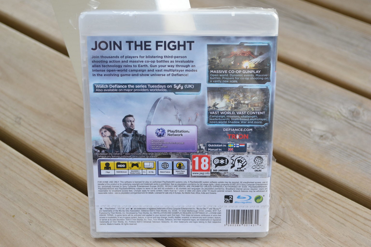 Defiance PS3 Playstation 3 Ny
