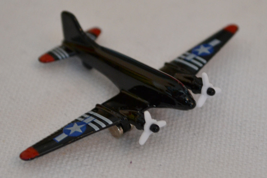 314 Clipper Svart Flygplan 5cm Andra Världskriget WW2 Propel