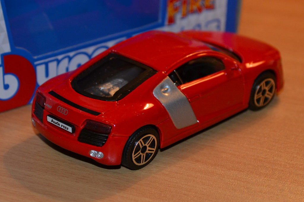 Audi R8 2009 Röd 1:43 Burago Ny